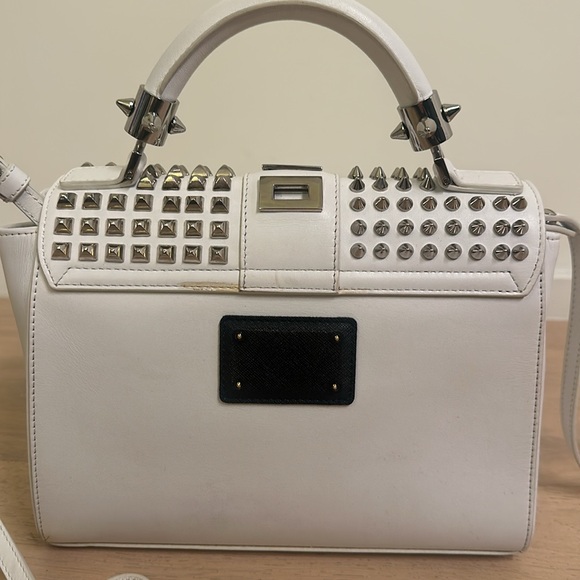 Philipp Plein White Calf Leather Crossbody Bag - Picture 4 of 9